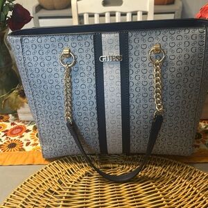 Guess blue tote 13 inches by 13